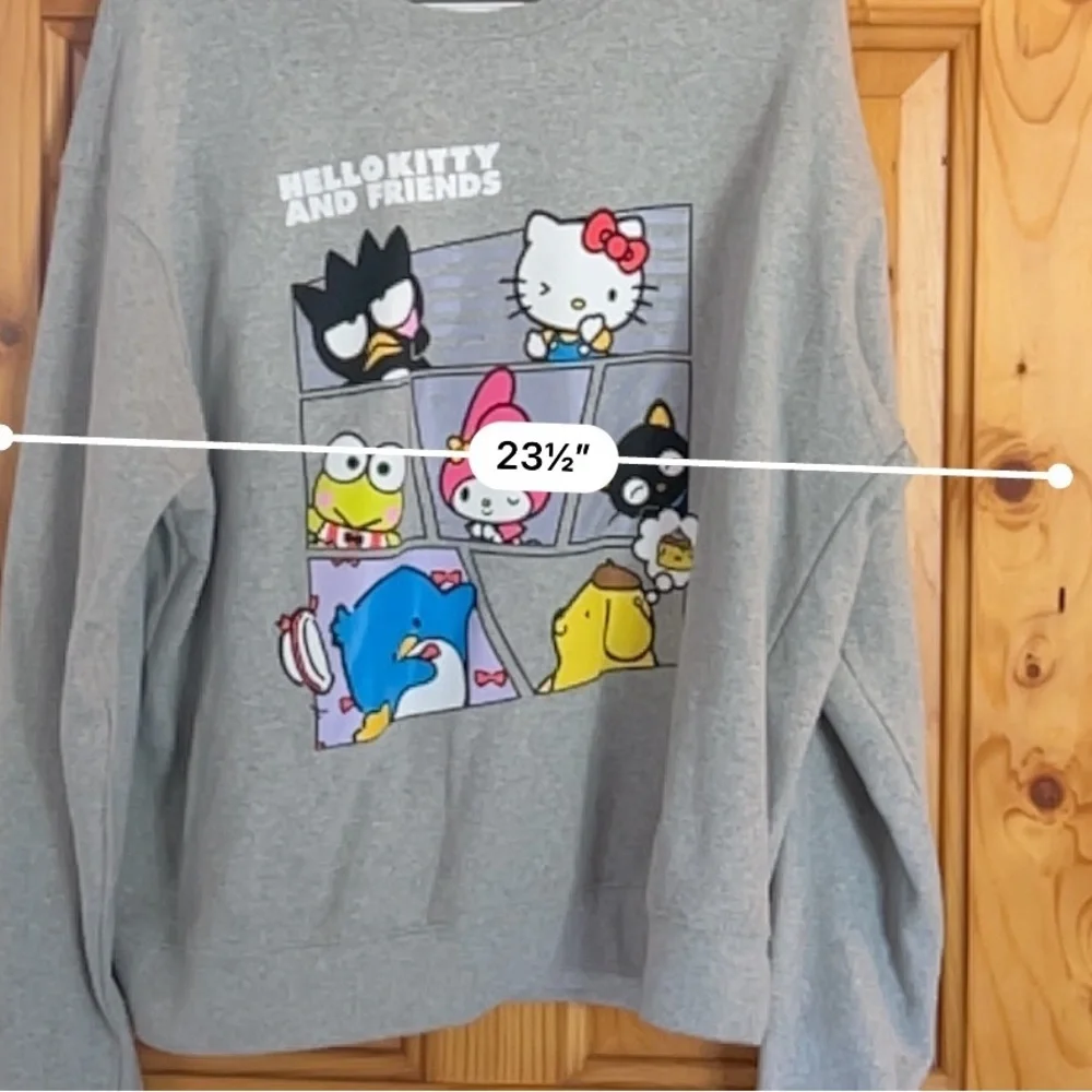 Sanrio hello kitty and friends Cotton Blend Long Sleeve Sweatshirt size XL - Picture 5 of 6